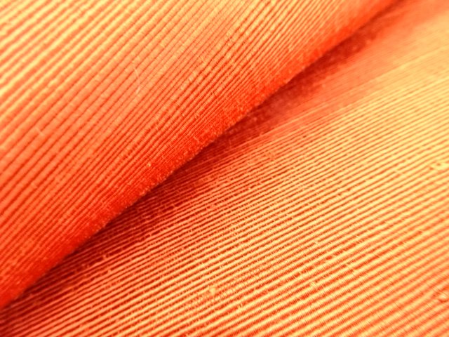  手織り節紬　織柄　名古屋帯